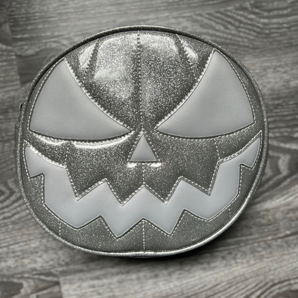 Love Pain and Stitches Glitter Grey / Gun Metal Grey Purse ( ONE BAG )